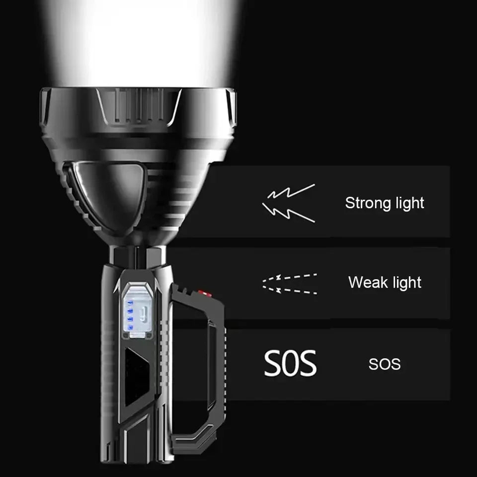 ESMARTER 1300LM LED Spotlight Flashlight – USB Rechargeable LED Spotlight Flashlight Zpaxo