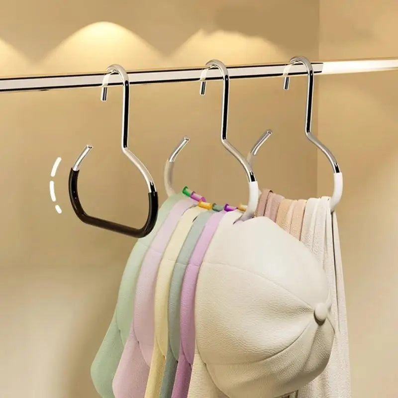 Multipurpose Metal Scarf and Belt Hangers for Wardrobe Nonslip Design for Efficient Organization of Accessories Zpaxo