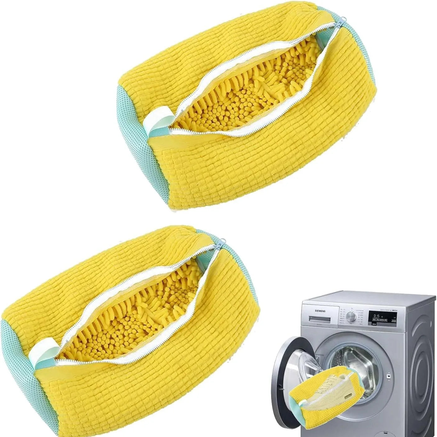 Shoe Washing Bag Washing Machine Laundry Bags Microfiber Closure Shoes Cleaning Bag Shoes Laundry Net Fluffy Fibers Sneaker Zpaxo