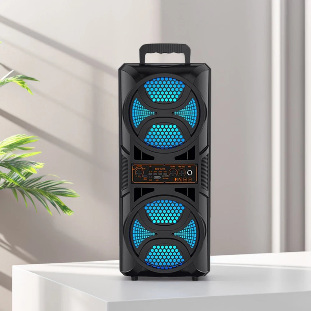 BT Speaker Portable Support USB TF AUX FM MIC Wireless Stereo Outdoor