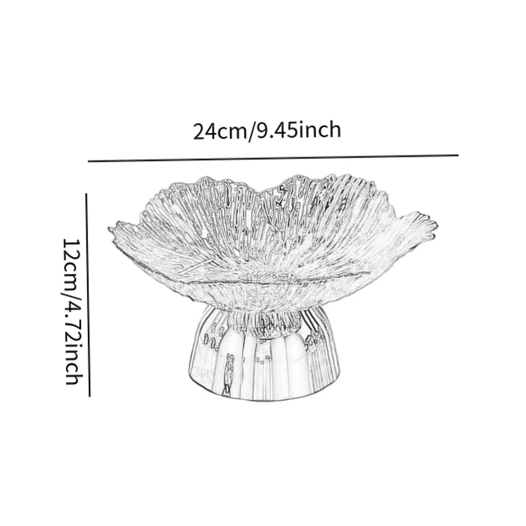 Decorative Pedestal Fruit Bowl – Footed Display Tray for Home Pedestal Fruit Bowl Zpaxo
