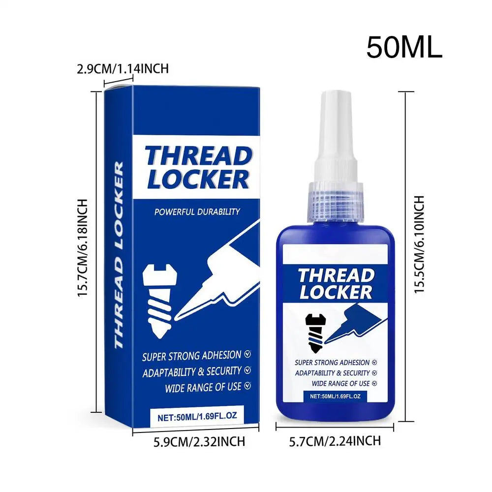 Removable Thread Locker Adhesive Blue Metal Glue Sealant Screws Bolts