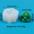 Succulents Candle Silicone Mold 3D Cactus Succulent Plants Soap Aroma Plaster Cement Craft Ornament Making Mold Home Decor Zpaxo 50-3337-D