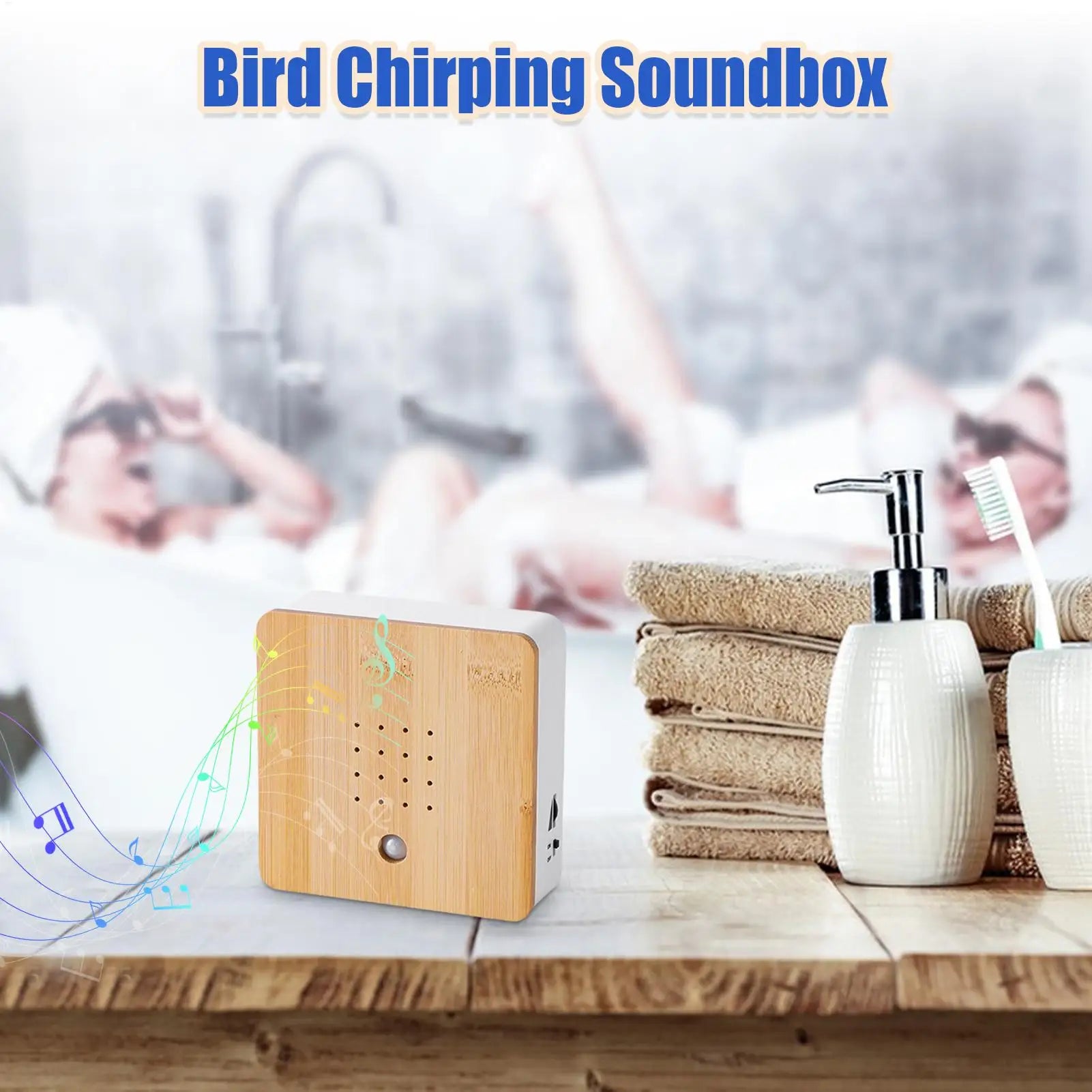 Bird Sound Box Motion Sensor Singing Speaker Nature Sounds Versatile