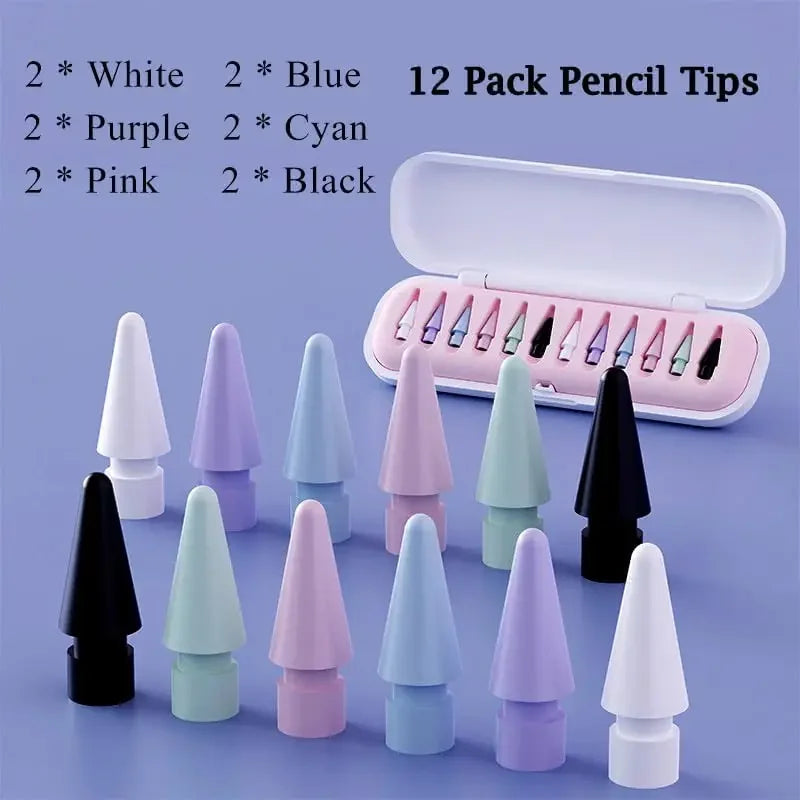 Pencil Tips Apple 1st 2nd Generation Ipencil Sensitivity Nibs Zpaxo Pink Case-12 Pack
