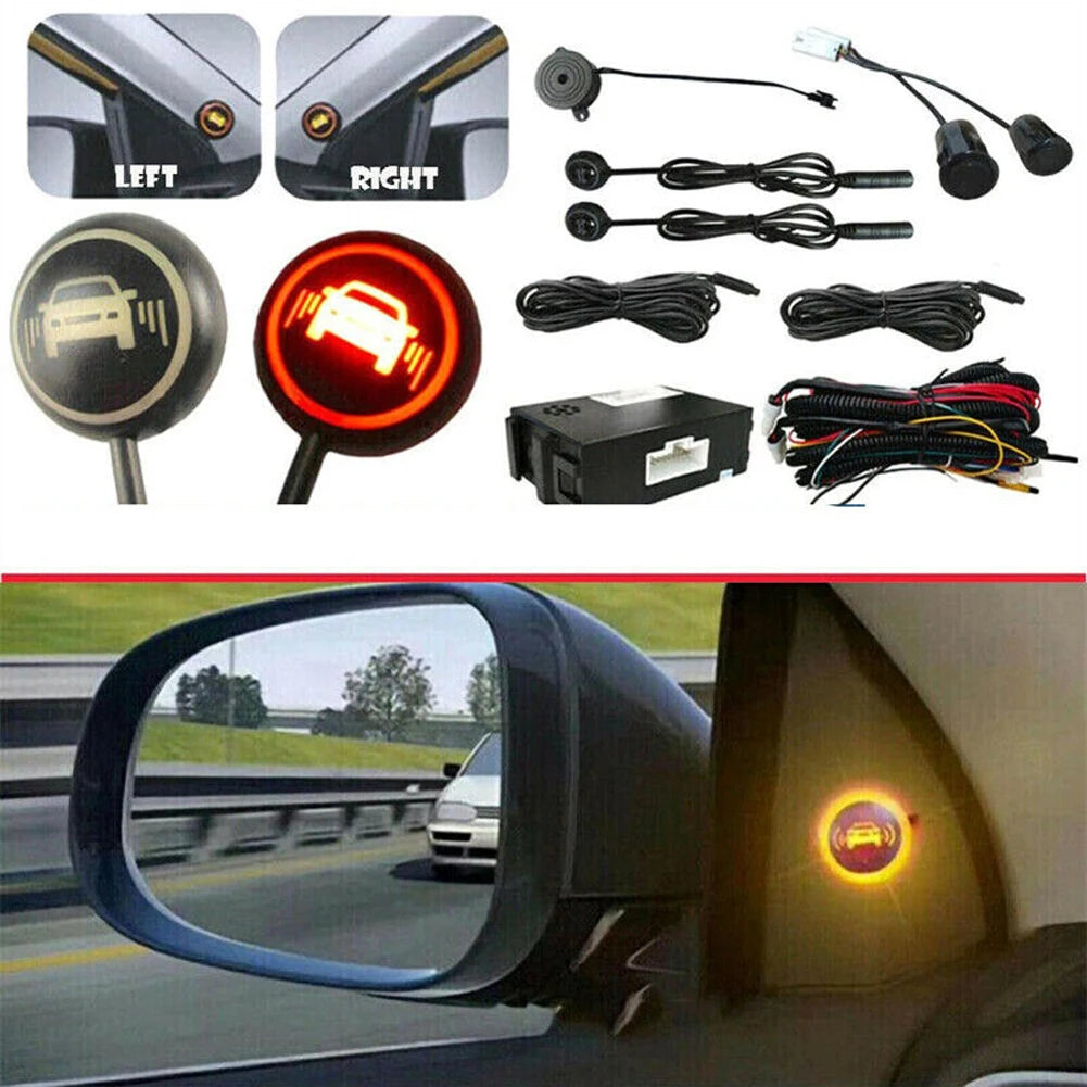 Car Blind Spot Detection 12V BSD Warning Light Assist Lane Changing