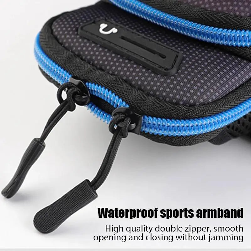 Universal Smart Phone Armband Outdoor Waterproof Fitness Running Sport Arm Cellphone Holder With Headphone Jack Mobile Phone Bag Zpaxo
