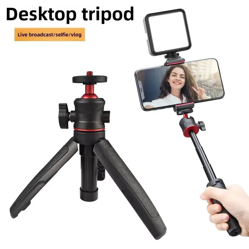 Mini Extendable Desktop Tripod Handle Grip Stand Flexible Ballhead 1