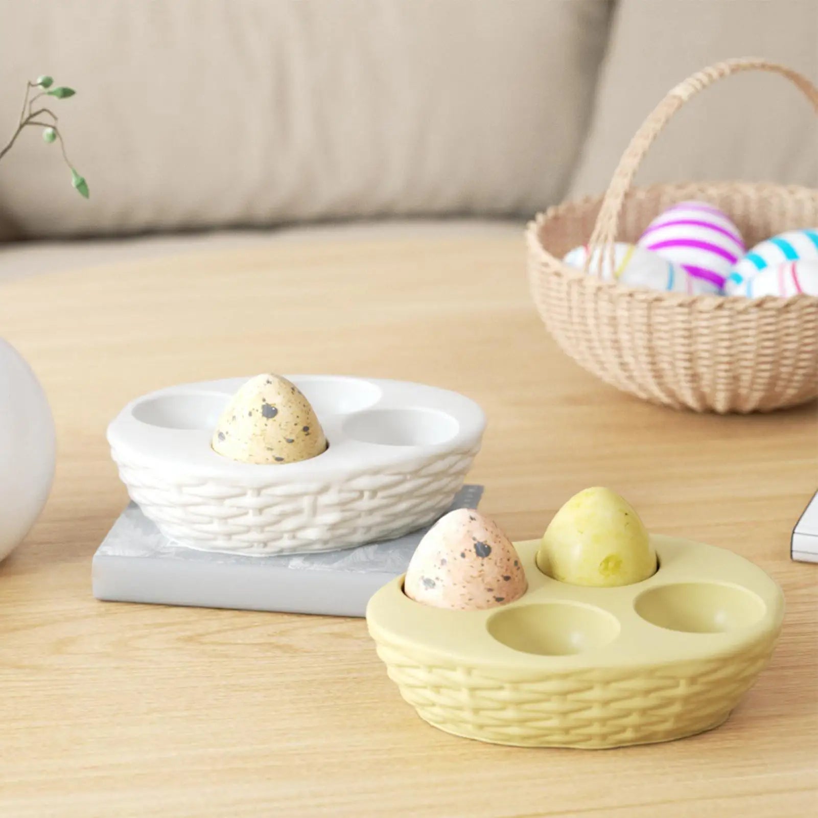 Easter Silicone Mold Egg Storage Tray Mould Holder Container Fridge