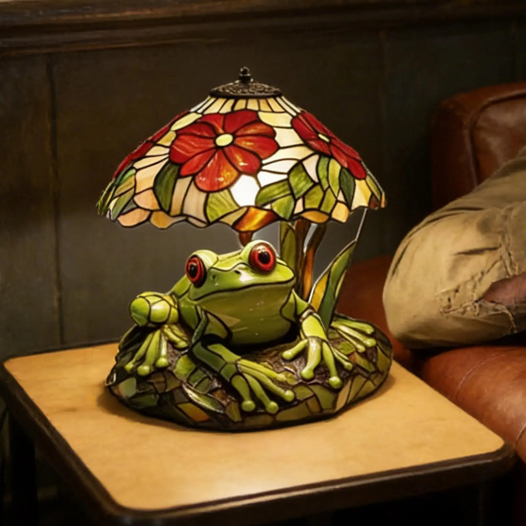 Table Lamp Frog LED Reading Light Frog Table Lamp for Nightstand Kitchen Dining Room Office Desk Counter NurseryHome Bedroom Zpaxo