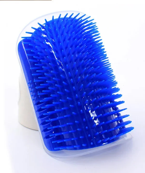 Pet Cat Corner Scratcher Massager Interactive Scratching Brush Comb Zpaxo Blue