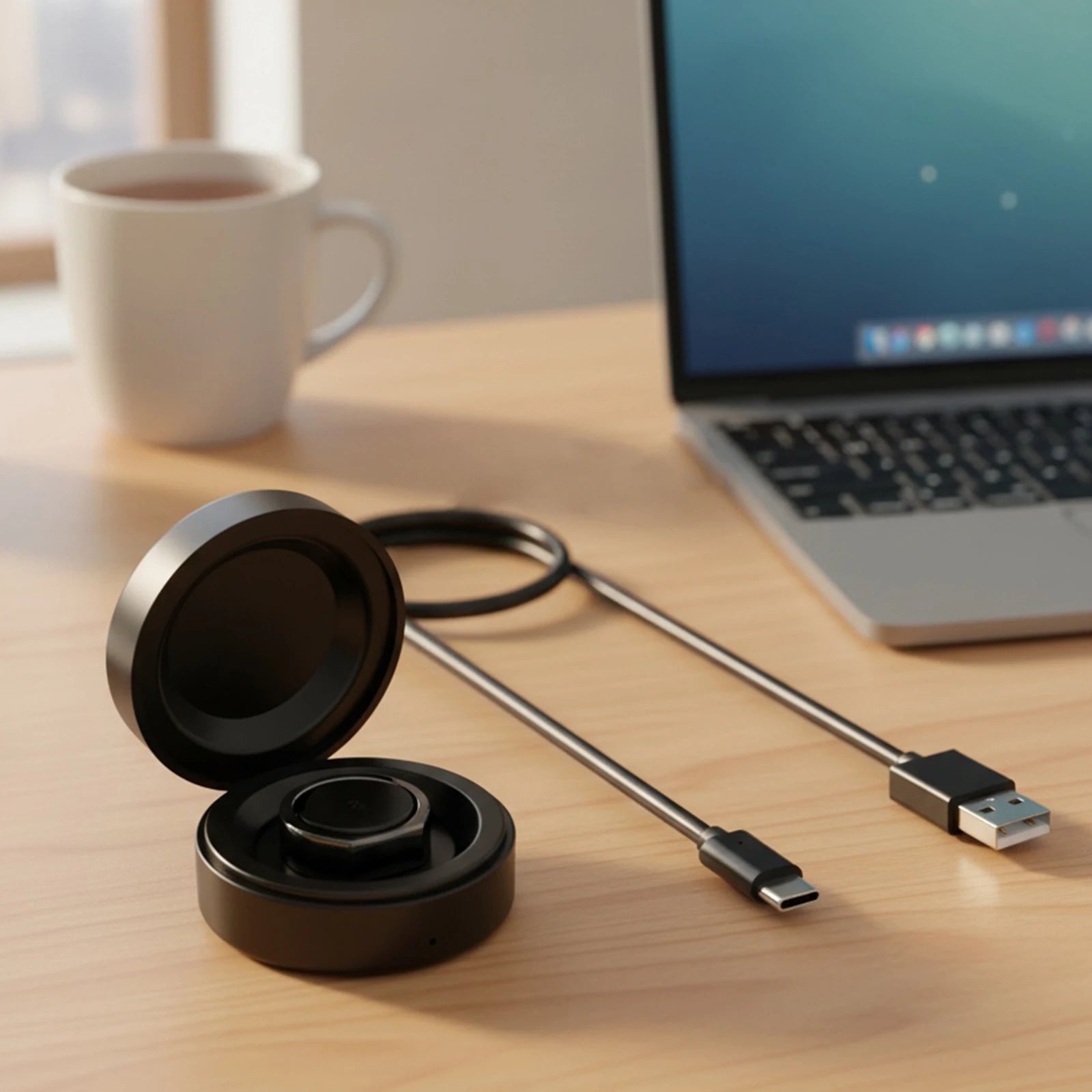 Travel Charger Dock Portable Compact Charging Box USB-C Cable