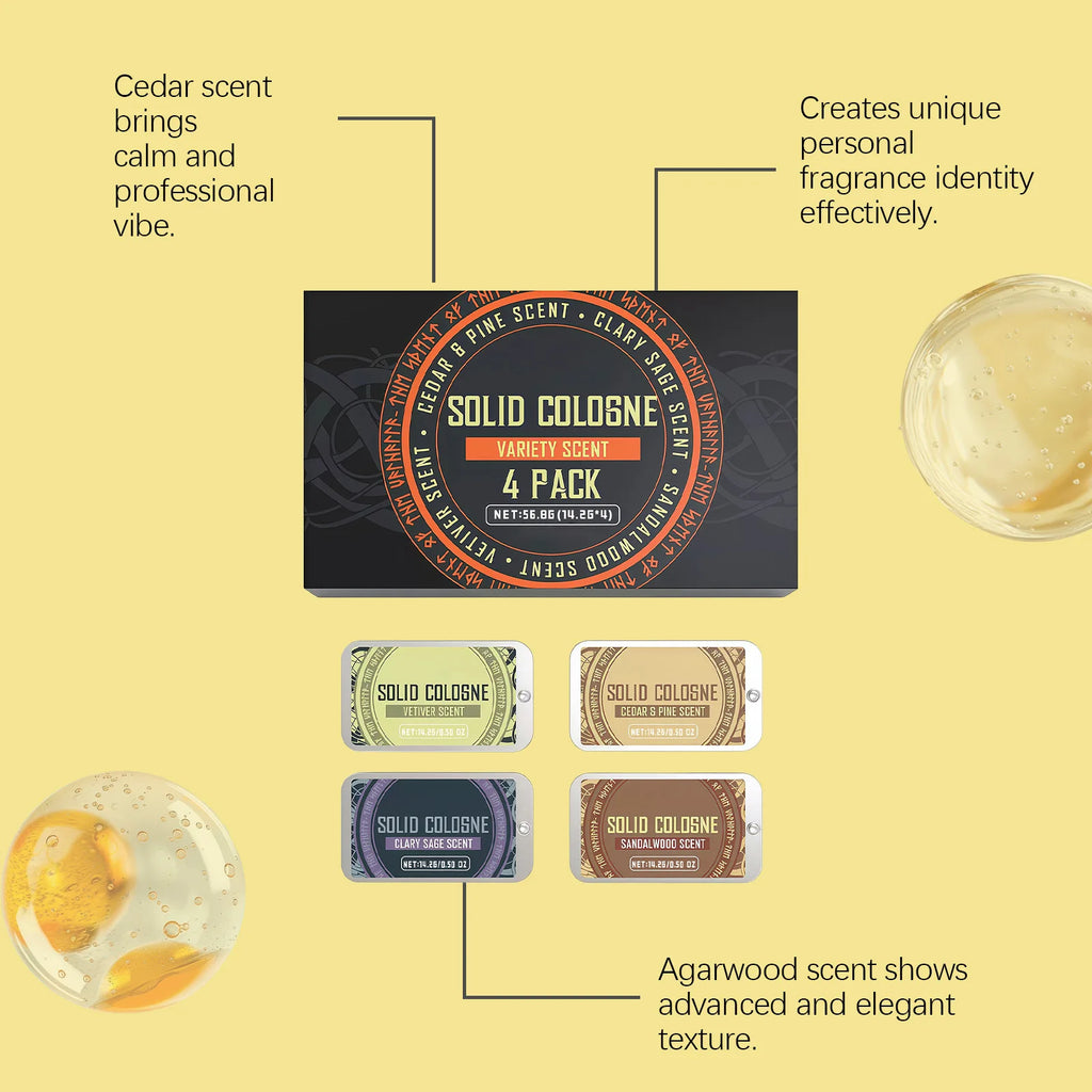 Men's Solid Perfume Balm – Fruity Woody Pheromone Fragrance Solid Perfume Balm Zpaxo