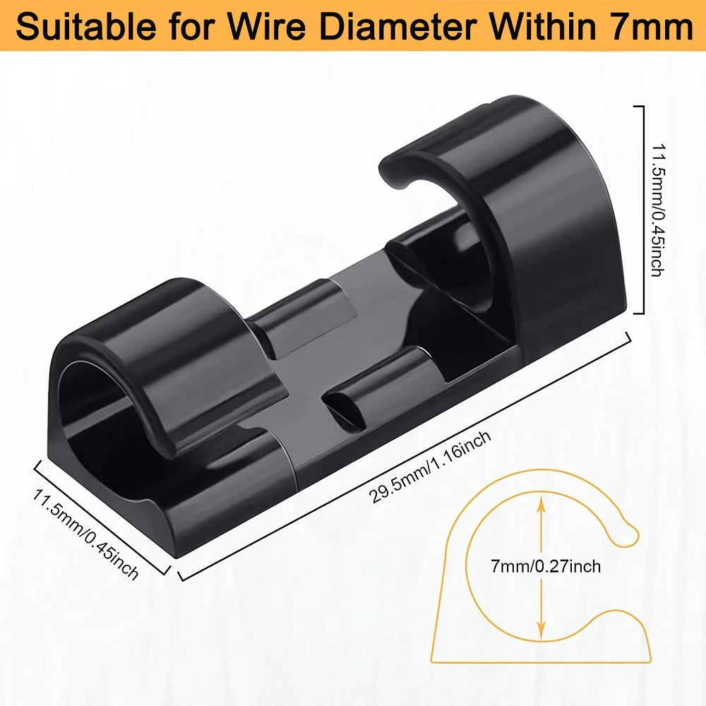 Self-Adhesive Cable Clips – Wire Organizer Holder 5/20 Pack Cable Clips Zpaxo