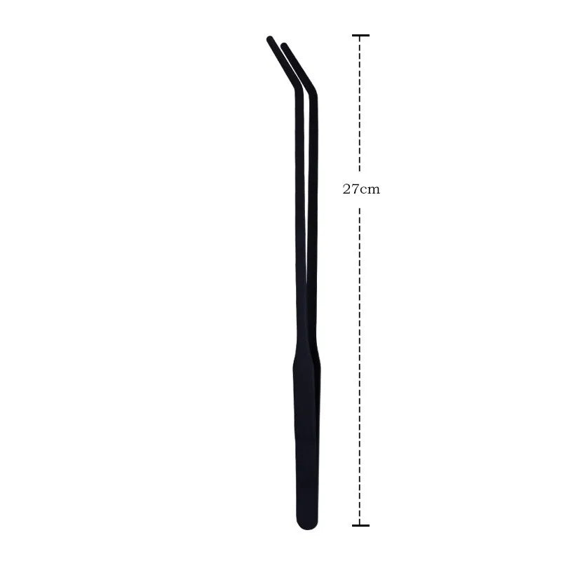 Stainless Multifuctional Steel Elbow Tweezers Aquarium Clip Long