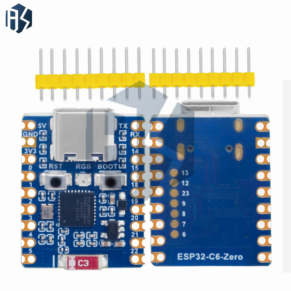 ESP32-C6 Zero Mini Development Board Based ESP32-C6FH8 8MB Flash Zpaxo