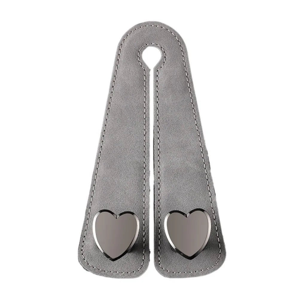 Heart Shape Car Seat Headrest Hooks Double Hook Universal Rear Phone Zpaxo Grey