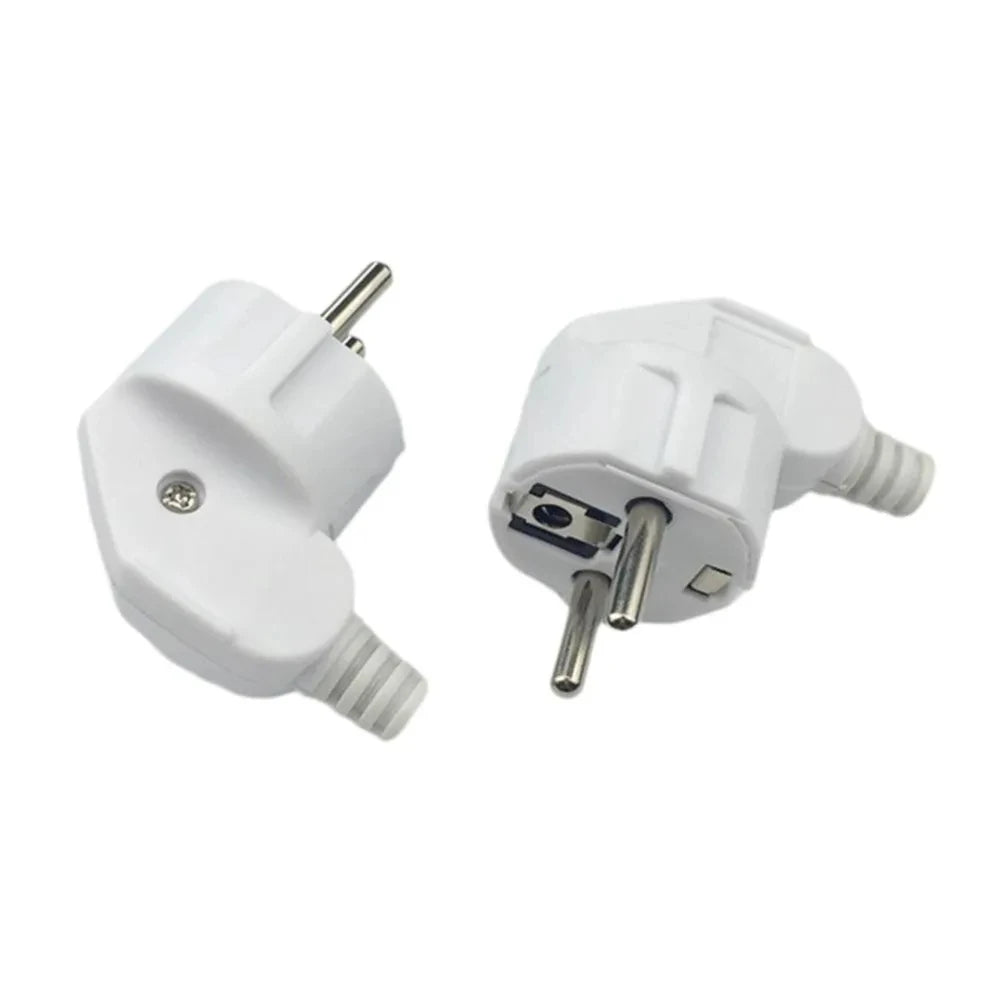 3PCS 4.8mm EU Schuko Plug Male Replacement Outlets Rewireable 250V 16A IP44 Connector Electeic Socket For Power Extension Cable Zpaxo