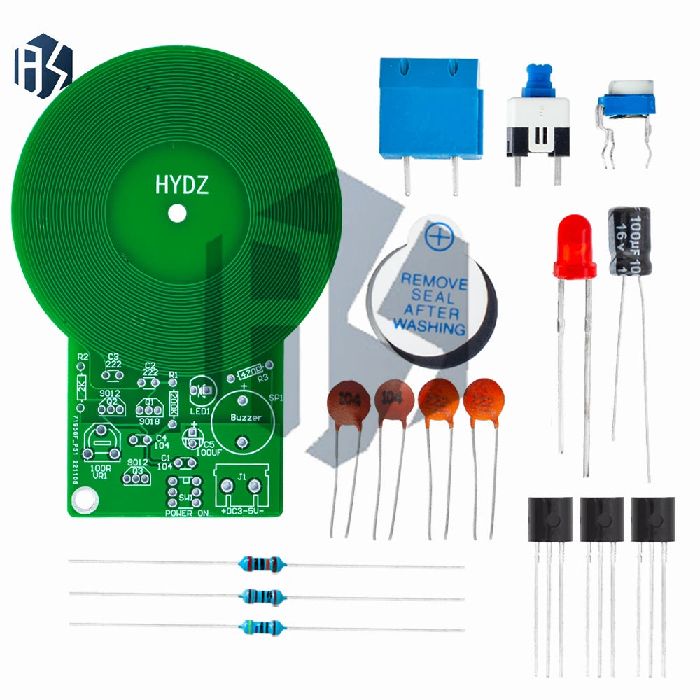 1PC 3V-5V DC Metal Detector Sensor Module 60mm Non-Contact Detection Board for DIY Hobby Projects Zpaxo