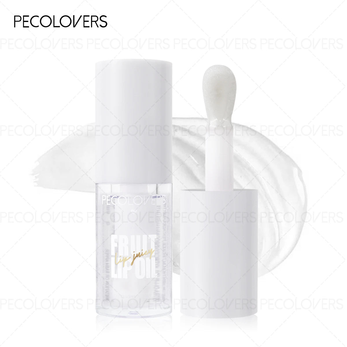 1PC Lip Oil with Big Brush Head Moisturizing Relieves Dry Lip Gloss Strawberry Peach Liquid Lipstick Lip Hydrating Lip Care Zpaxo 01