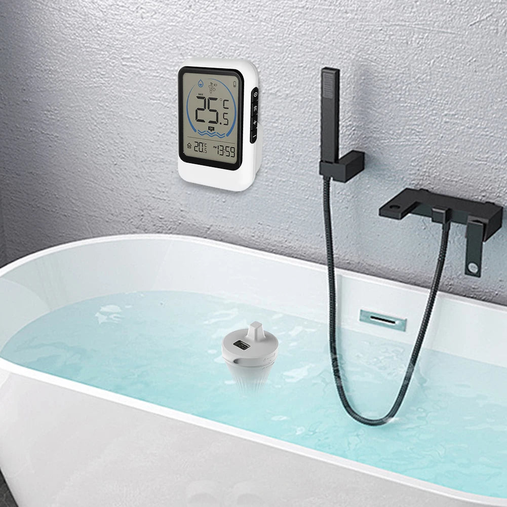 Smart Pool Thermometer Easy Read Floating Digital Ice Bath Tub Zpaxo