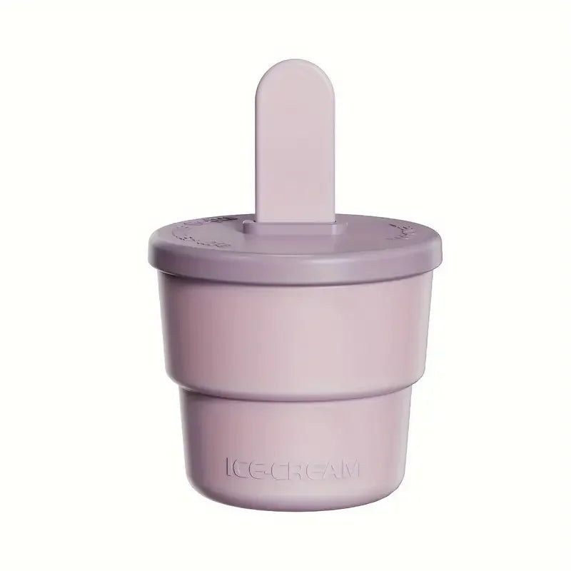 Summer Essentials: Silicone Ice Cream Cups - Bpa-Free, Freezer & Oven Safe Zpaxo PURPLE