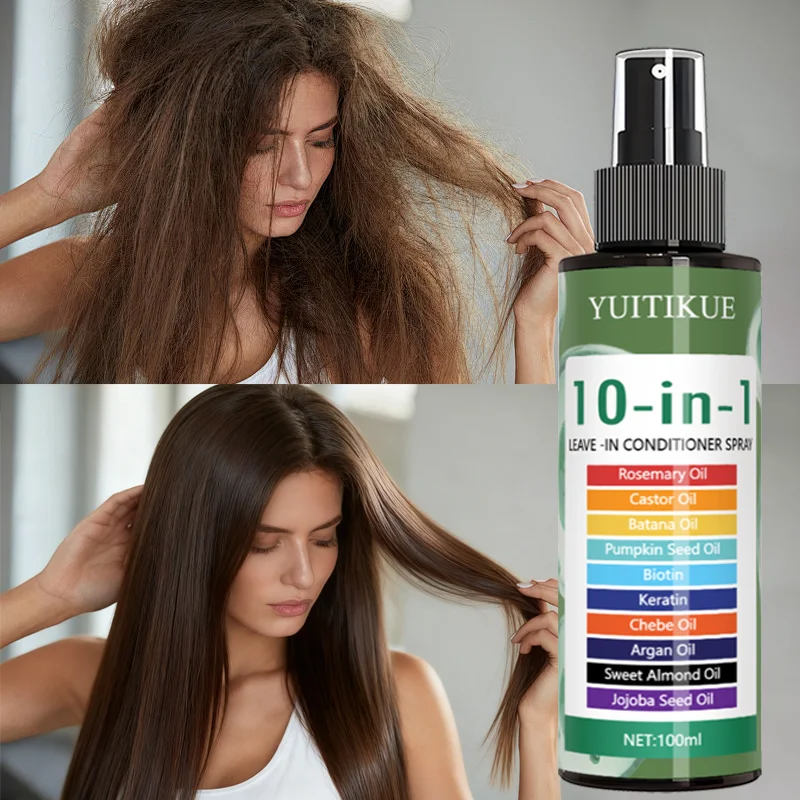 YUITIKUE 10-in-1 Leave-In Hair Treatment – Rosemary & Argan Oil Leave-In Hair Treatment Zpaxo