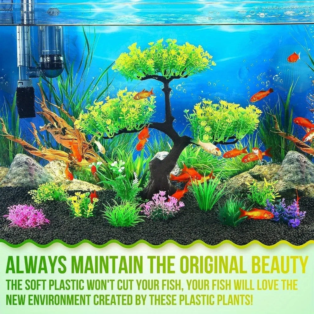 Aquarium Artificial Plastic Plants Decoration Goldfish Tank Betta