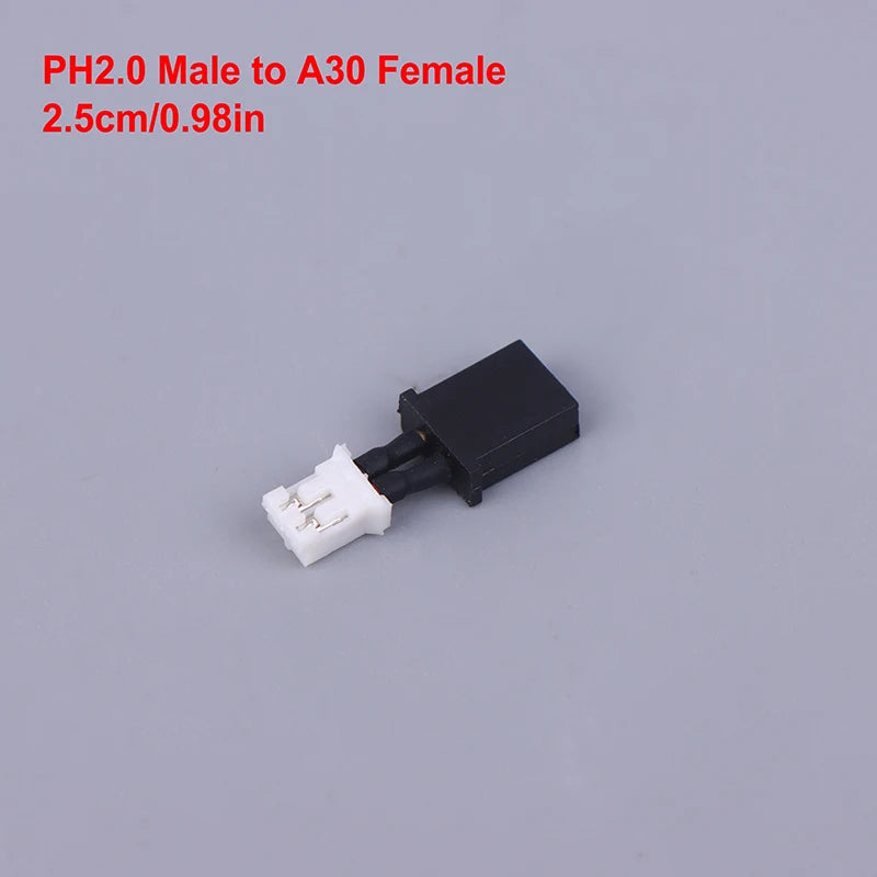 ▶1PCS Short 1S Hollow Cup Lithium Battery Adapter Cable PH2.0 To BT2.0 GNB27 Male Female Connector Head For RC Airplane Drone Zpaxo A5
