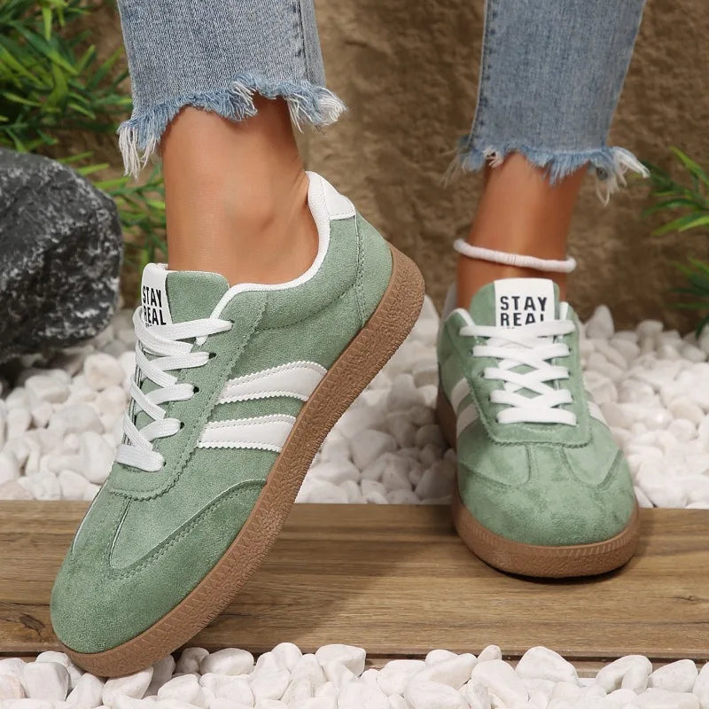 Women's Spring Autumn Fashionable Stripe Embellishment Comfortable Zpaxo