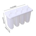 4-Cavity Popsicles Mold With Lid Home Made Homemade Mung Bean Popsicles Homemade Ice Cream Cubes Tray DIY Ice Cream Molds Zpaxo L
