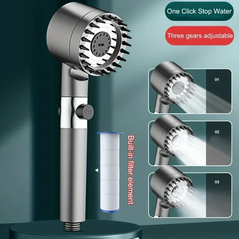 Adjustable Shower Head Mode Rainfall Shower Large Flow Shower Head High Pressure Water Saving Shower Mixer Bathroom Accessories Zpaxo shower head