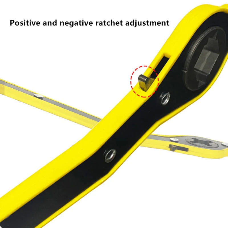 Compact Tire Removal Tool – Cross Ratchet Wrench & Car Jack