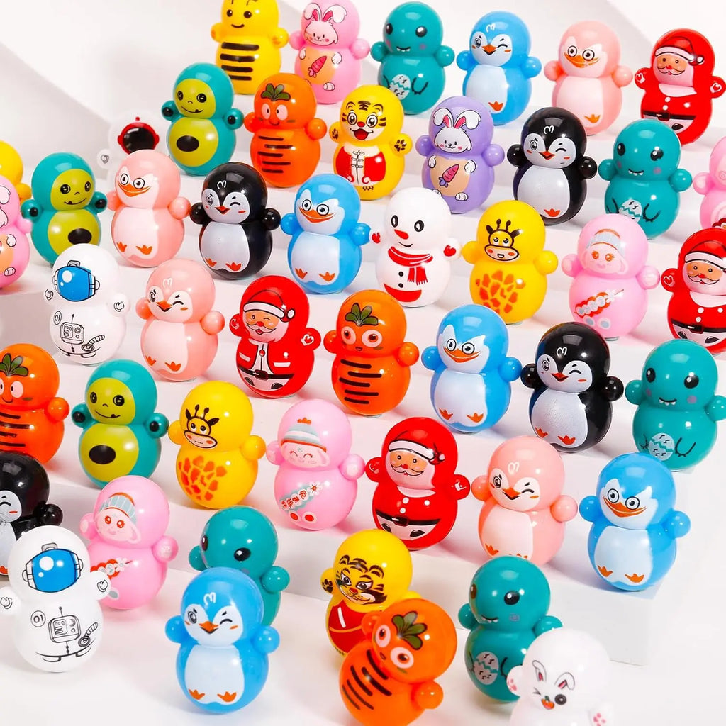 Mini Roly Poly Tumbler Fidget Toys Set – 6, 12 or 24 PCS