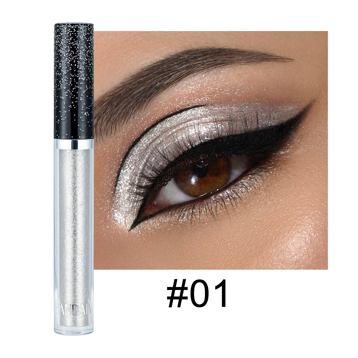 HANDAIYAN Liquid Eyeshadow Metallic Diamond Shiny Eye Liner Pen Zpaxo 01