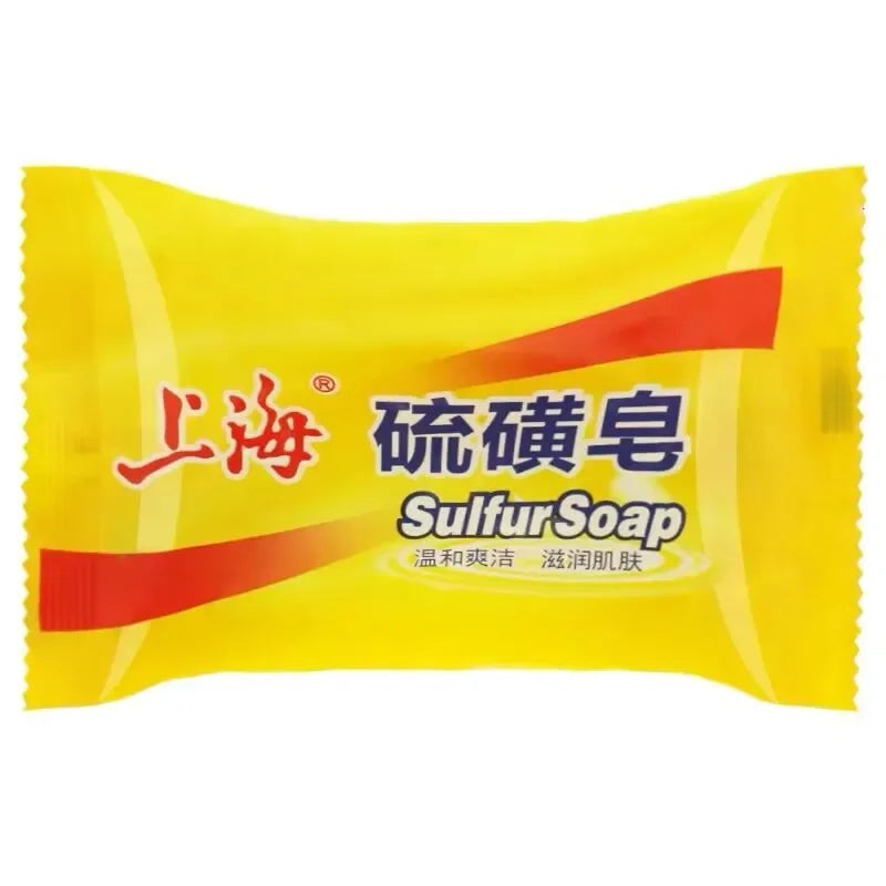Shanghai Sulfur Soap 5-Pack – Deep Clean Face, Hand & Body Sulfur Bar Soap Zpaxo