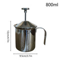Manual Frother Large Capacity Stainless Steel Milk Frothing Pitcher