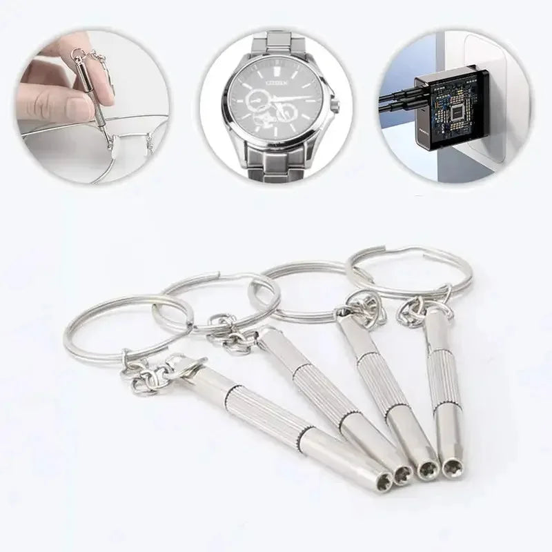 Mini 3-in-1 Screwdriver Kit for Eyeglasses, Watches & Home Repair