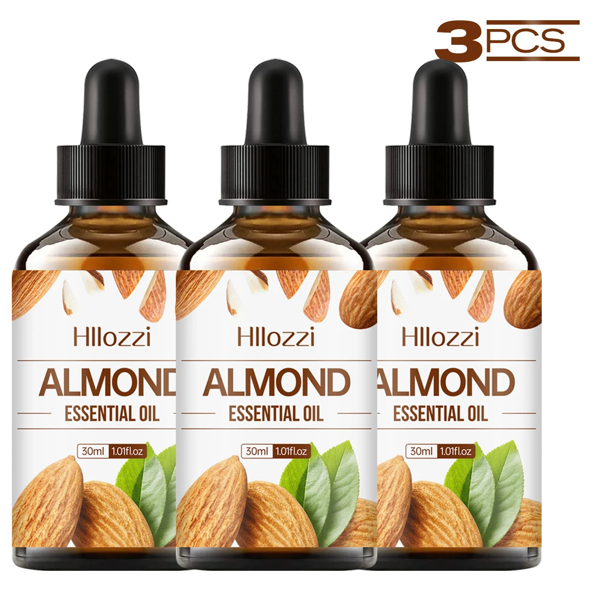 Plant Essential Oil 3 Fruit Aromatherapy Soap Making DIY Multi Zpaxo ALNMOND 3PCS 30ml