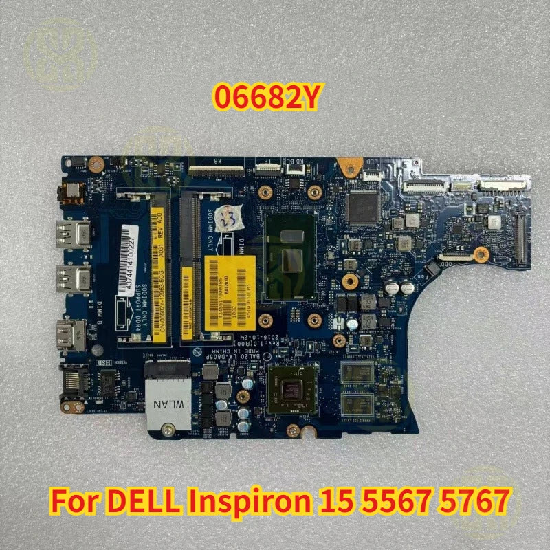 CN-06682Y 06682Y DELL Inspiron 15 5567 5767 Laptop Motherboard BAL20