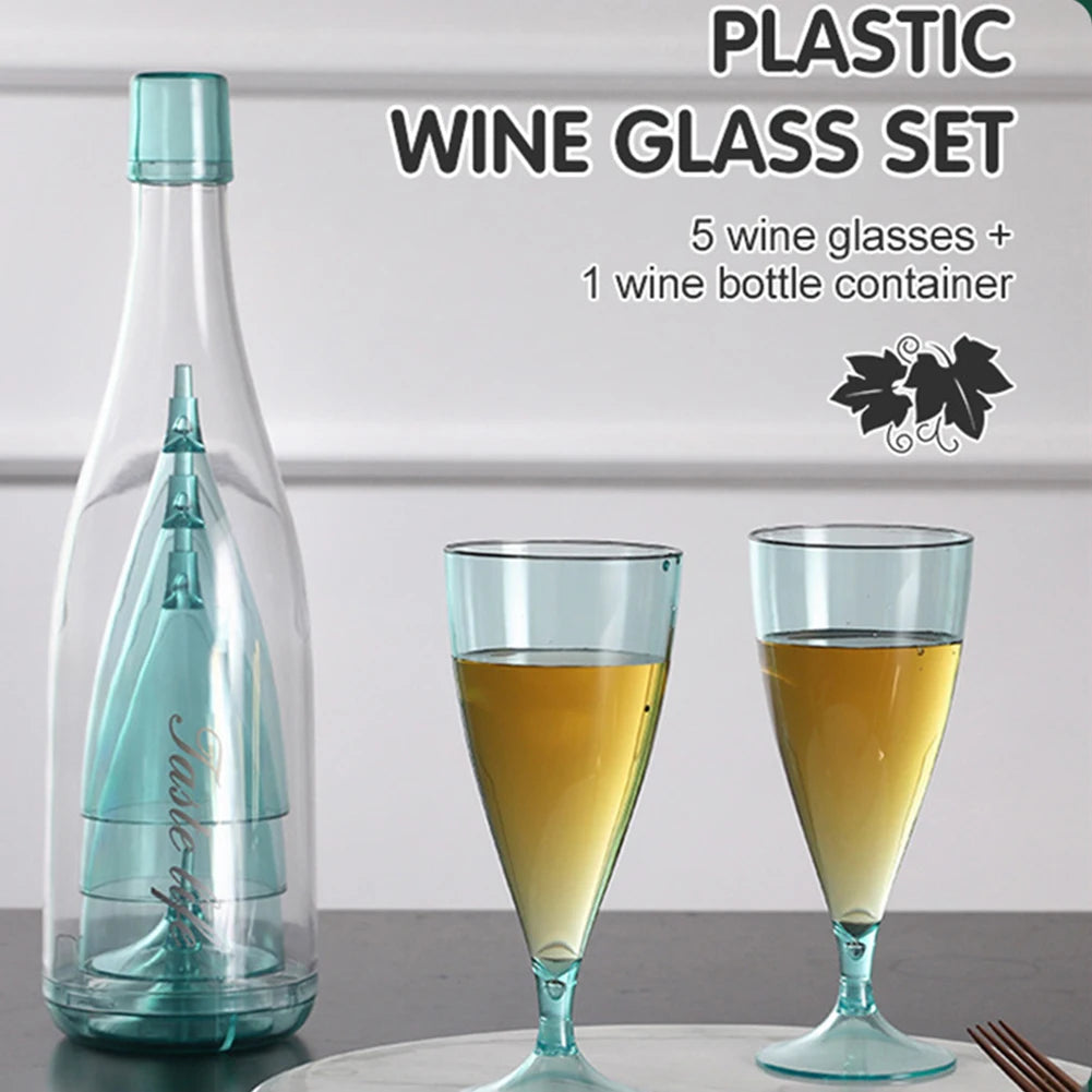Plastic Toasting Champagne Flutes Folding Reusable Glasses Wedding