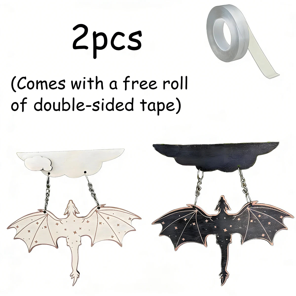 Wood Dragon Wall Shelf – Witchy Goth Decor for Book Lovers