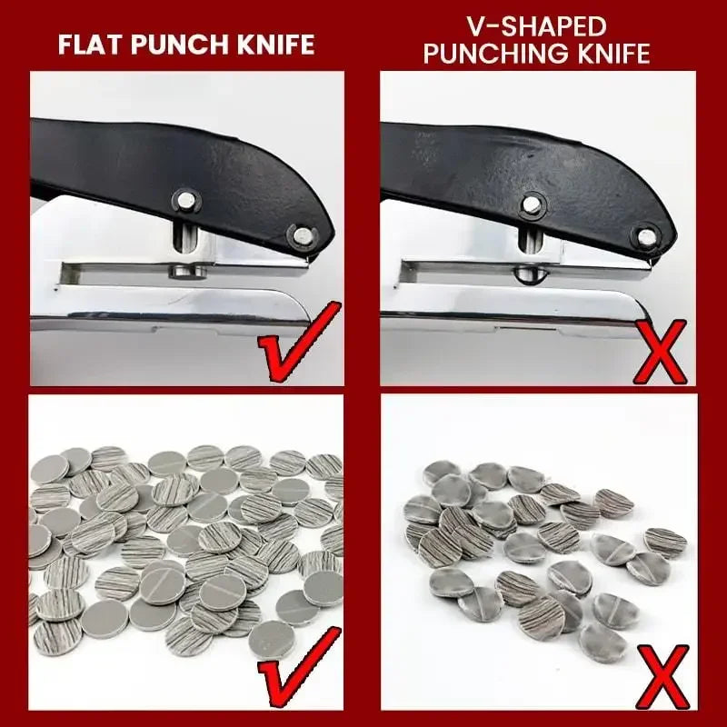 Manual Edge Band Puncher Plier Hole Card Punching Tool Plastic Sheet