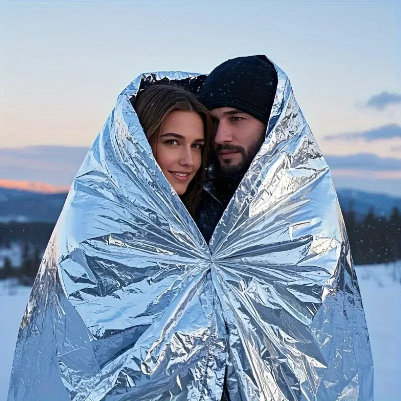 Emergency Survival Blankets - 157x210cm Heavy Duty Thermal Insulation for Camping, Hiking & Survival Zpaxo
