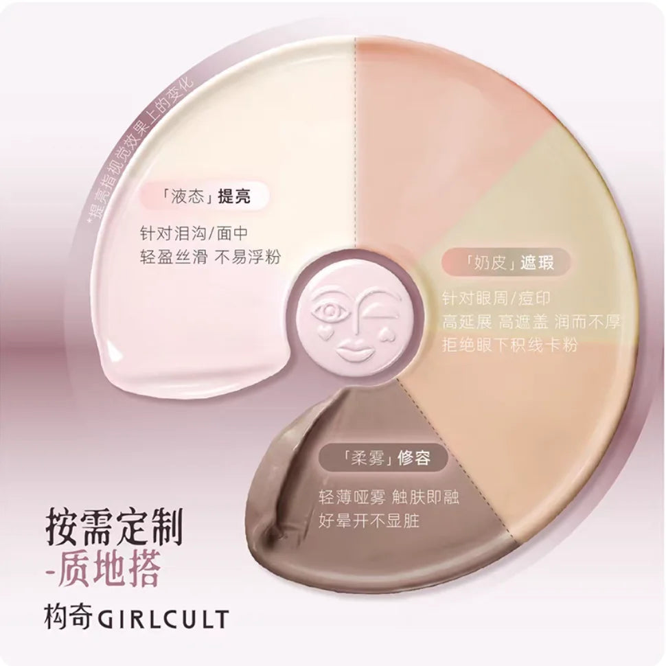 Girlcult Liquid Contouring Double-end Highlighter Countour Light Zpaxo