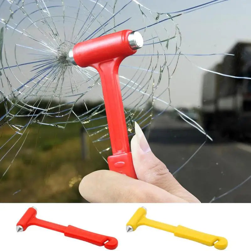 Car Safety Hammer 2-in-1 Vehicle Escape Tool Glass Brake Seatbelt