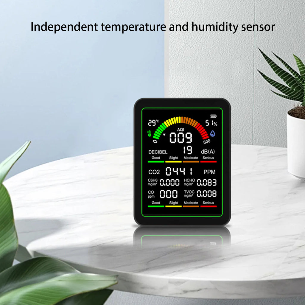 1 Multifunctional Air Detector Type-c Charging Carbon Dioxide Airs