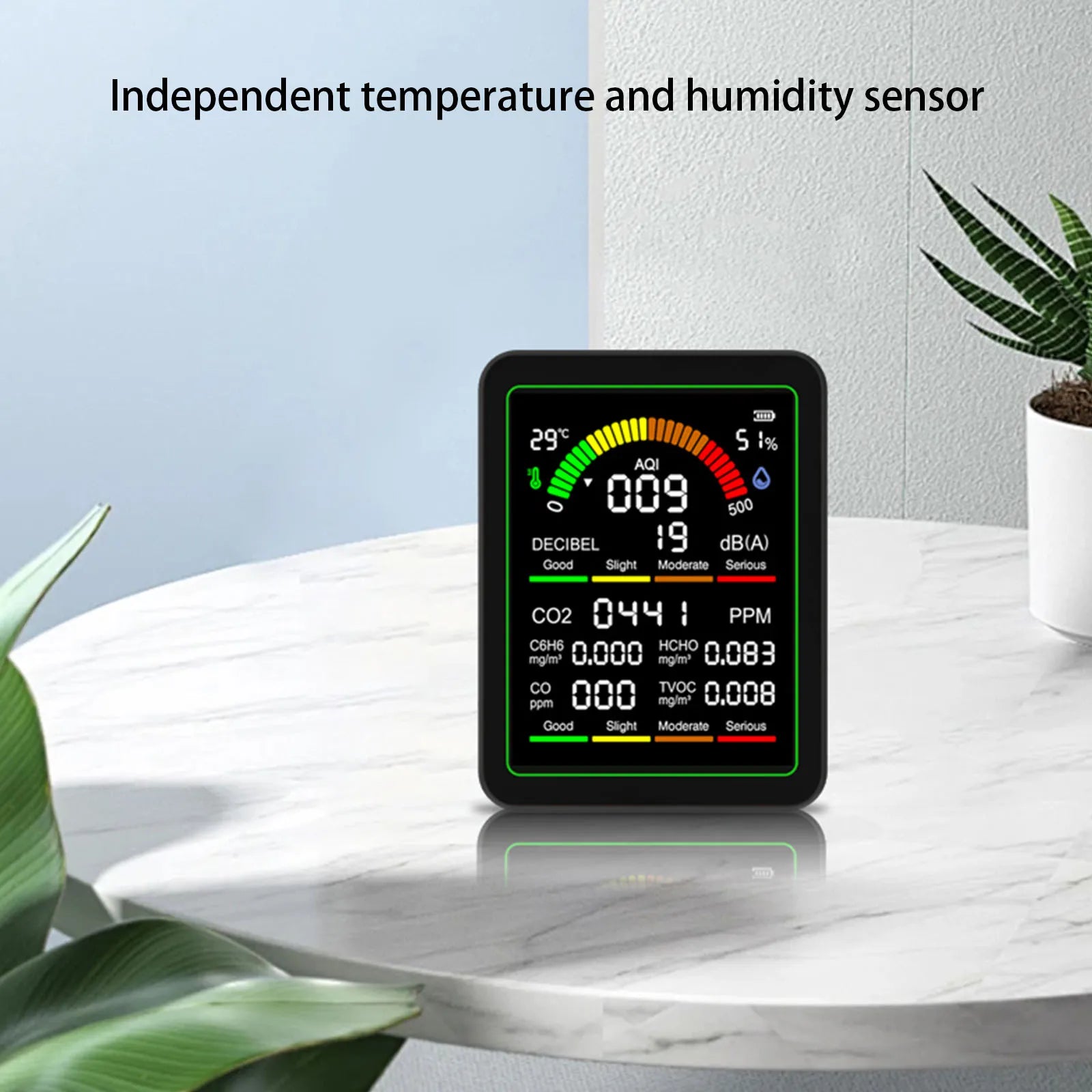 1 Multifunctional Air Detector Type-c Charging Carbon Dioxide Airs