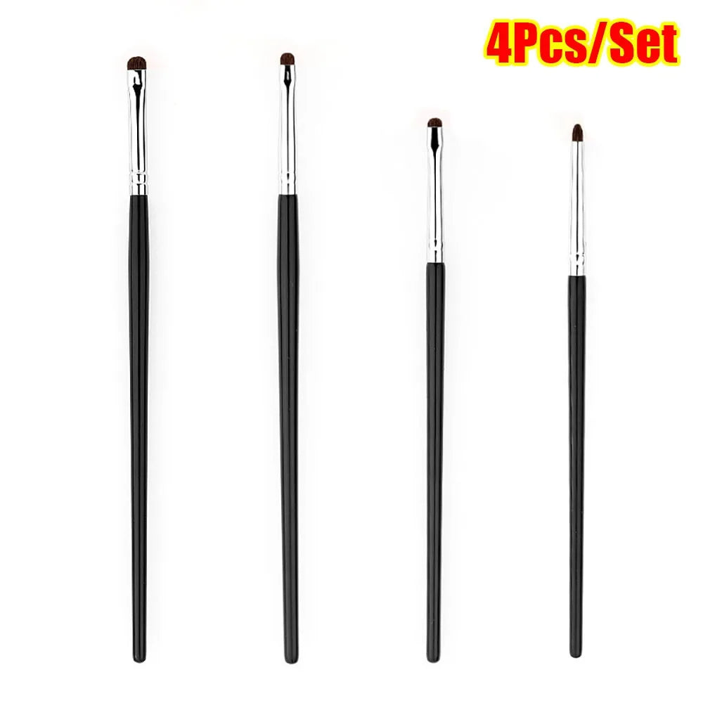 Small Angle Eyeshadow Brushes Eyelid Highlighter Precise Detail Zpaxo 4pcs