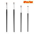 Small Angle Eyeshadow Brushes Eyelid Highlighter Precise Detail Zpaxo 4pcs